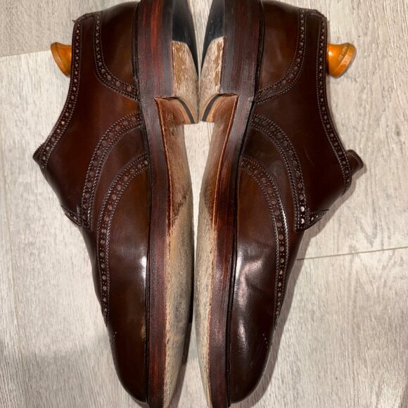 Crockett & Jones for Ralph Lauren Marlow Shell Cordovan Wingtip Brogues